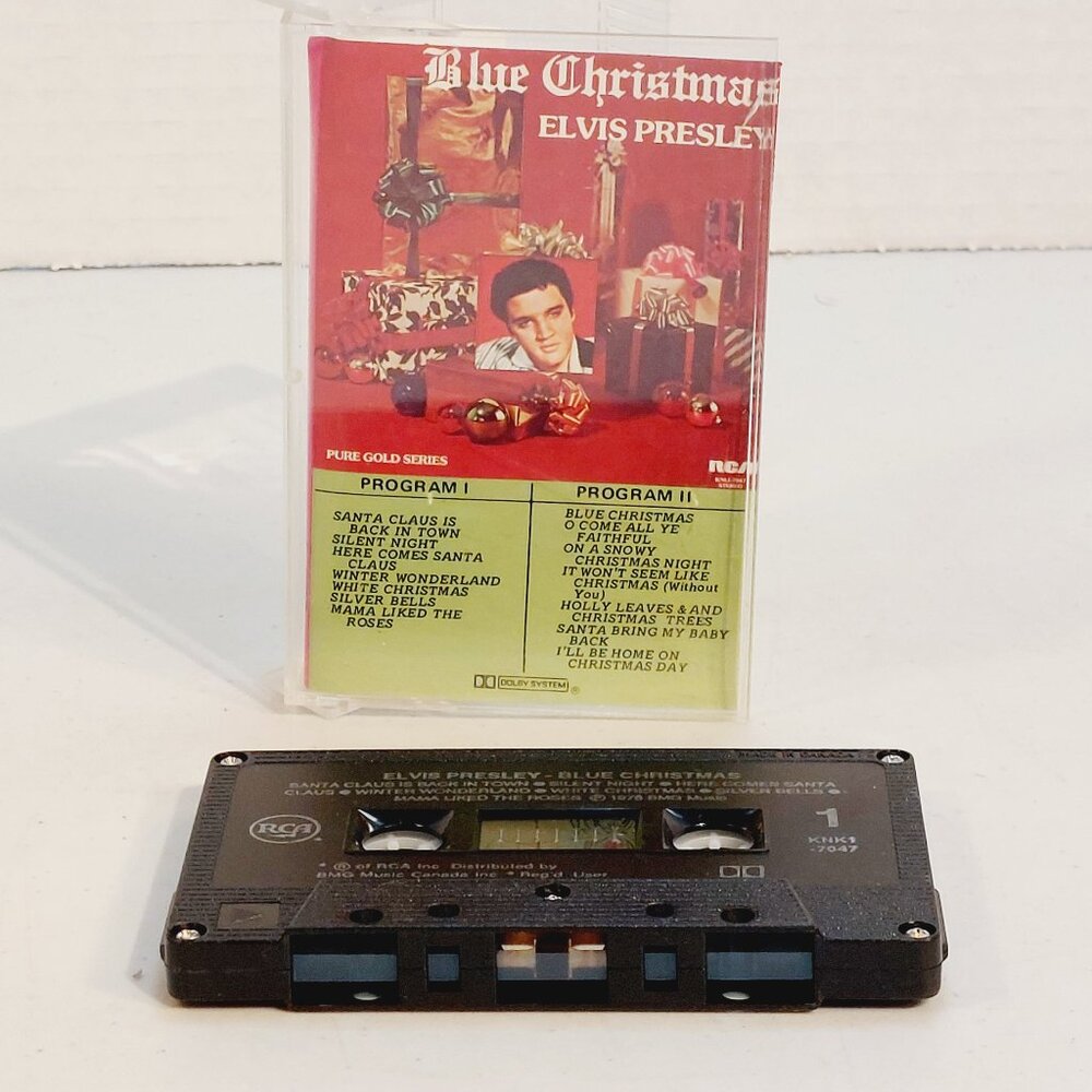 Elvis Presley ~ Blue Christmas (cassette, 1976) tested and works